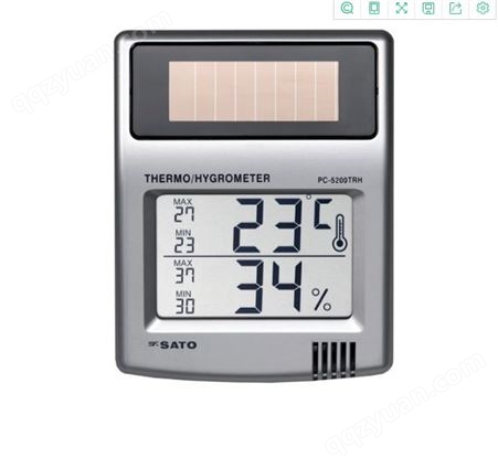 佐藤sksato温度测量仪/太阳能数字温湿度计PC-5200TRH/温度传感器