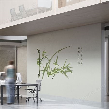 [墙绘效果图样机]企业文化装饰墙绘VI智能效果图设计广告招贴样机