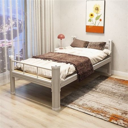 钢制单人床抗疫救灾床双层床高低床铁床铁艺床宿舍床型材床