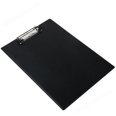 得力9244书写板夹纸垫板黑色仿皮文件夹板夹资料板夹书写板夹板