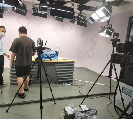 青雨微业融媒体虚拟演播室搭建 抠像蓝箱绿箱搭建 企业节目制作