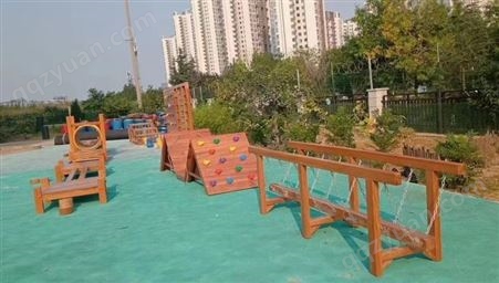 幼儿园户外木质滑梯定做 大型游乐园实木组合游乐玩具厂家