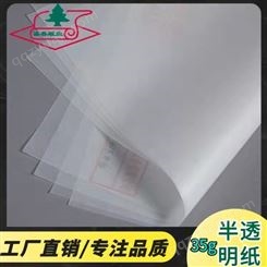 蜡光纸 白色半透纸 25-35g半透包装纸 食品级全木浆超压纸 特种纸-福建厂家