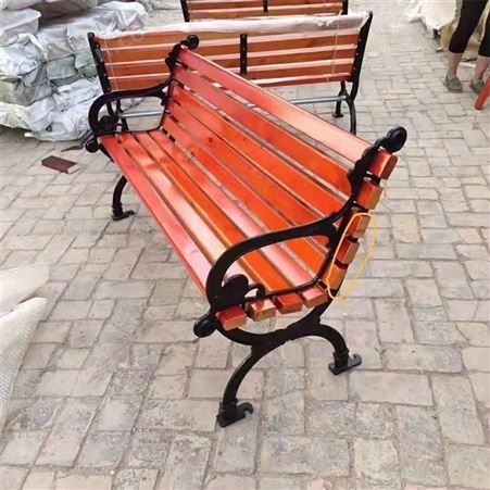 公园椅户外广场景观椅 胜舒生产防腐实木靠背长条椅子防水防晒