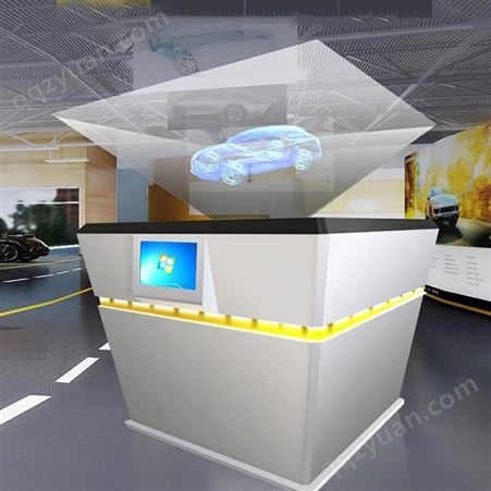 360度全息投影展示柜 3D互动展柜金字塔三维立体幻影成像柜一体机