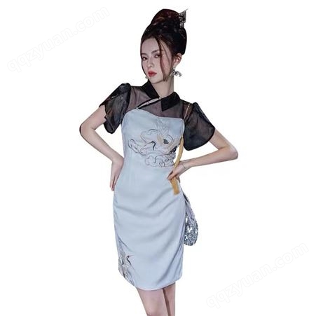 国潮中式风夏季裙子 精美绣工 旗袍定制 多种款式可供选择