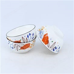 枫叶 单碗10件套 一件代发 陶瓷碗 陶瓷碗价格