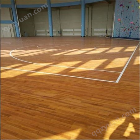 室内篮球场运动木地板 健身房实木地板 枫桦木双龙骨