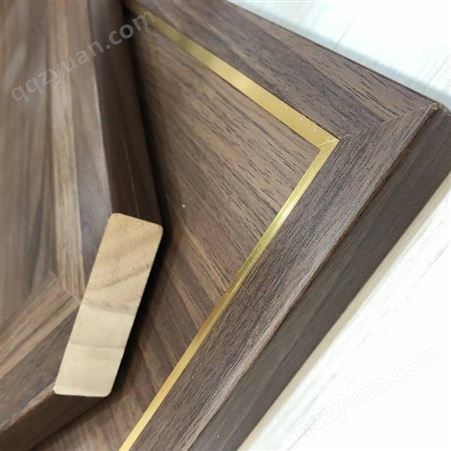 航美65mm实木边框包覆线条-实木包覆门板拼框门边框定制