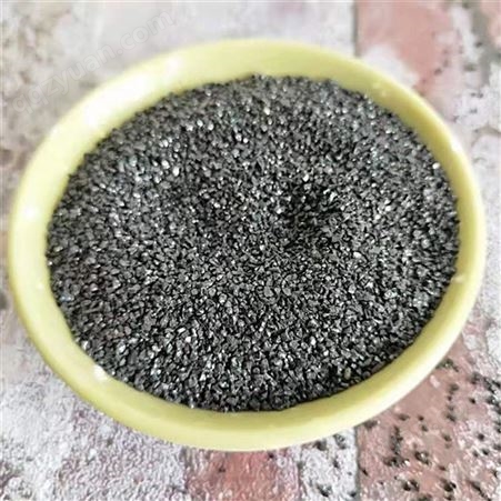 供应黑色亮黑研磨大理石材料用碳化硅加工塑样喷砂除锈用金刚砂