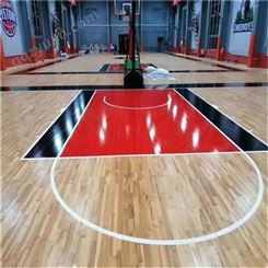 室内篮球场运动木地板，体育馆实木地板，祥盛体育可施工定制