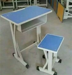 高中学生课堂加厚加大升降课桌椅定做 浩威家具