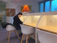 浩威家具 定做封闭式自习桌椅自习桌椅