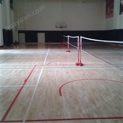 篮球馆防滑枫桦木双龙骨22mm，羽毛球馆健身房运动木地板