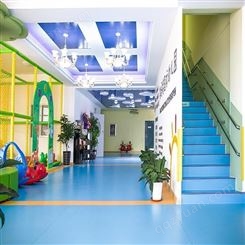 祥盛幼儿园专用防滑地胶 健身房PVC塑胶运动地板