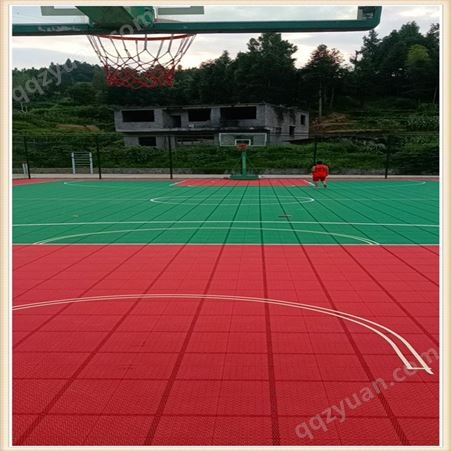 添速可施工安装篮球场拼装地板 羽毛球场球架 地面塑胶材料