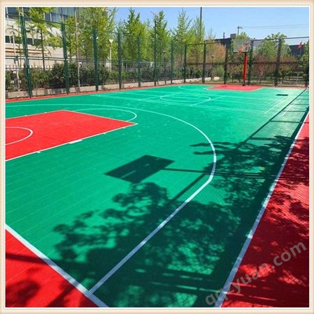 双米拼装地板篮球场厂家 甘谷幼儿园悬浮地板 添速真诚合作