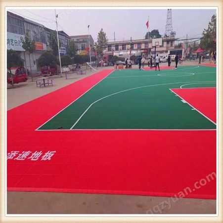 添速可施工安装篮球场拼装地板 羽毛球场球架 地面塑胶材料