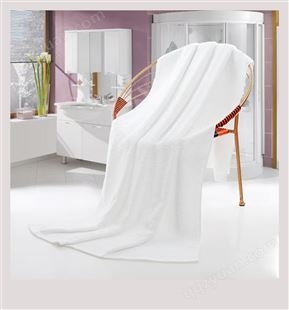 纯棉酒店毛巾 白色宾馆美容院专用加大加厚吸水全棉面巾浴巾定制