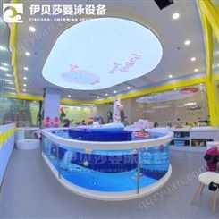 内蒙古阿拉善钢化玻璃亲子游泳池 亲子游泳池设备 亲子游泳加盟 伊贝莎