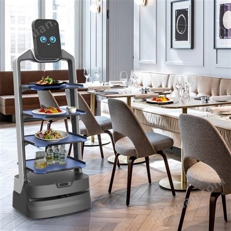 2021新送餐 服务 机器人猎户星空招财豹