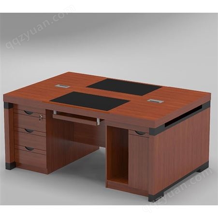 职员办公桌员工家用电脑桌单人1.2/1.4/1.6米油漆老板台实木皮