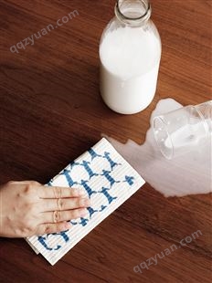 日本霜山木浆棉抹布家务清洁布环保百洁布吸水吸油厨房洗碗布4片