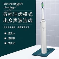 震动软毛牙刷 家用懒人智能感应式充电 电动牙刷定制